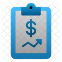 Financial Report Clipboard Data Icon