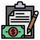 Clipboard File Money Icon