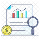 Financial Report Data Analysis Report Analysis Icon