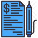 Financial Report Financial Document Financial Paper Icon