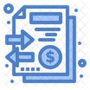 Financial Report Financial Document File Stack Icon