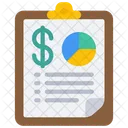 Financial Report Data Analysis Report Icon