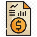 Financial Report Investment Report Business Report Icon