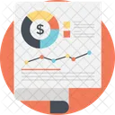 Financial Report Business Icon