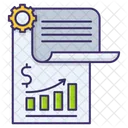 Financial Report Growth Icon
