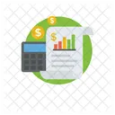 Financial Report Business Report Market Research Icon