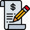 Writing Money Ecommerce Icon