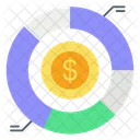 Financial Report Pie Chart Dollar Icon