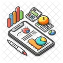 Business Report Finance Report Icon