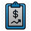 Financial Report Clipboard Data Icon