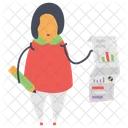 Growth Chart Financial Chart Data Analytics Icon