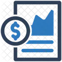Financial Report Growth Income Icon