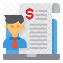 Financial Contract Icon