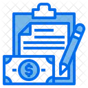 Clipboard File Money Icon