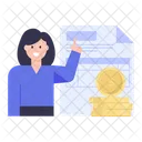 Business Report Financial Report Financial Document Icon