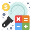 Financial Research Financial Calculation Financial Accounting Icon