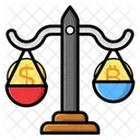Financial Scale Business Scale Justice Symbol Icon