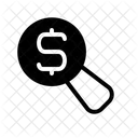 Financial Search Money Search Finding Money Icon