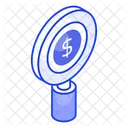 Financial Search Business Icon