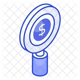 Financial Search  Icon