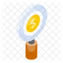 Financial Search Business Icon