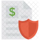 Financial Paper Financial Agreement Document Protection Icon