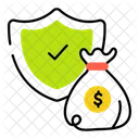 Financial Protection Financial Security Safe Money Icon