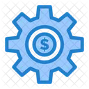 Financial Service Cog Wheel Icon