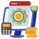 Financial Setting Financial Management Financial Development Icon