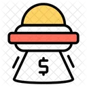 Financial Spaceship Financial Rocket Financial Missile Icon