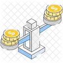 Financial Stability Comparison Balance Icon