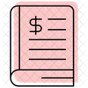 Financial Statement Color Shadow Thinline Icon Icon