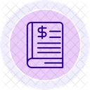 Financial Statement Black Outline Icon Icon