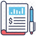 Statement Sheet Financial Icon
