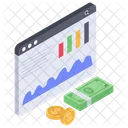 Financial Statistics Business Analytics Investment Report Icon