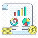 Financial Analysis Financial Statistics Statistics Analysis Icon