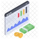 Financial Statistics Business Analytics Investment Report Icon