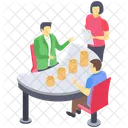 Financial Communication Business Meeting Group Discussion Icon