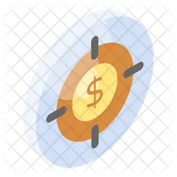 Financial target  Icon