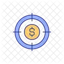 Financial target  Icon