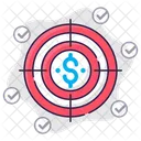 Financial Target  Icon