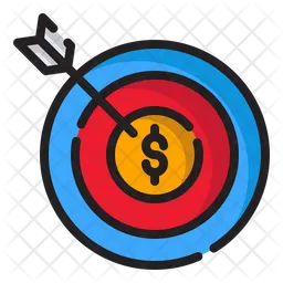 Financial Target  Icon