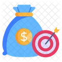 Financial Target  Icon
