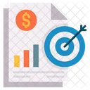 Financial Target  Icon