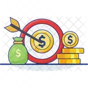 Financial Target Business Target Finance Management Goals Icon