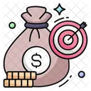 Financial Target  Icon