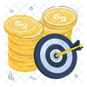 Financial Target Financial Aim Financial Objective Icon