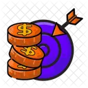 Goal Finance Investment Icon