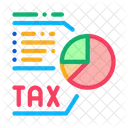 Financial Tax Graph  Icon