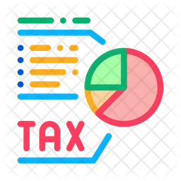 Financial Tax Graph  Icon